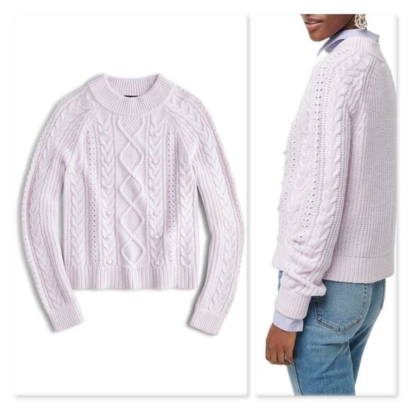 J. Crew Azra Cable Knit Pullover Sweater - Picture 2 of 12